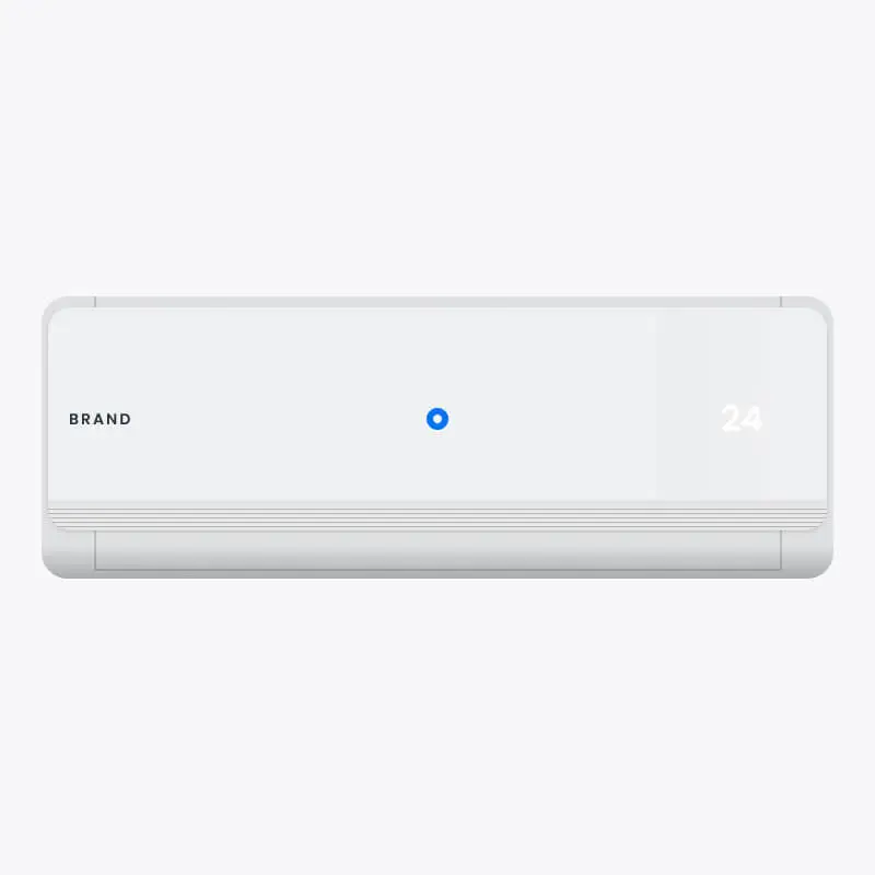 BTU 115V Window-Mounted Air Conditioner with Remote Control White